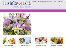 Tablet Screenshot of irishflowers.ie